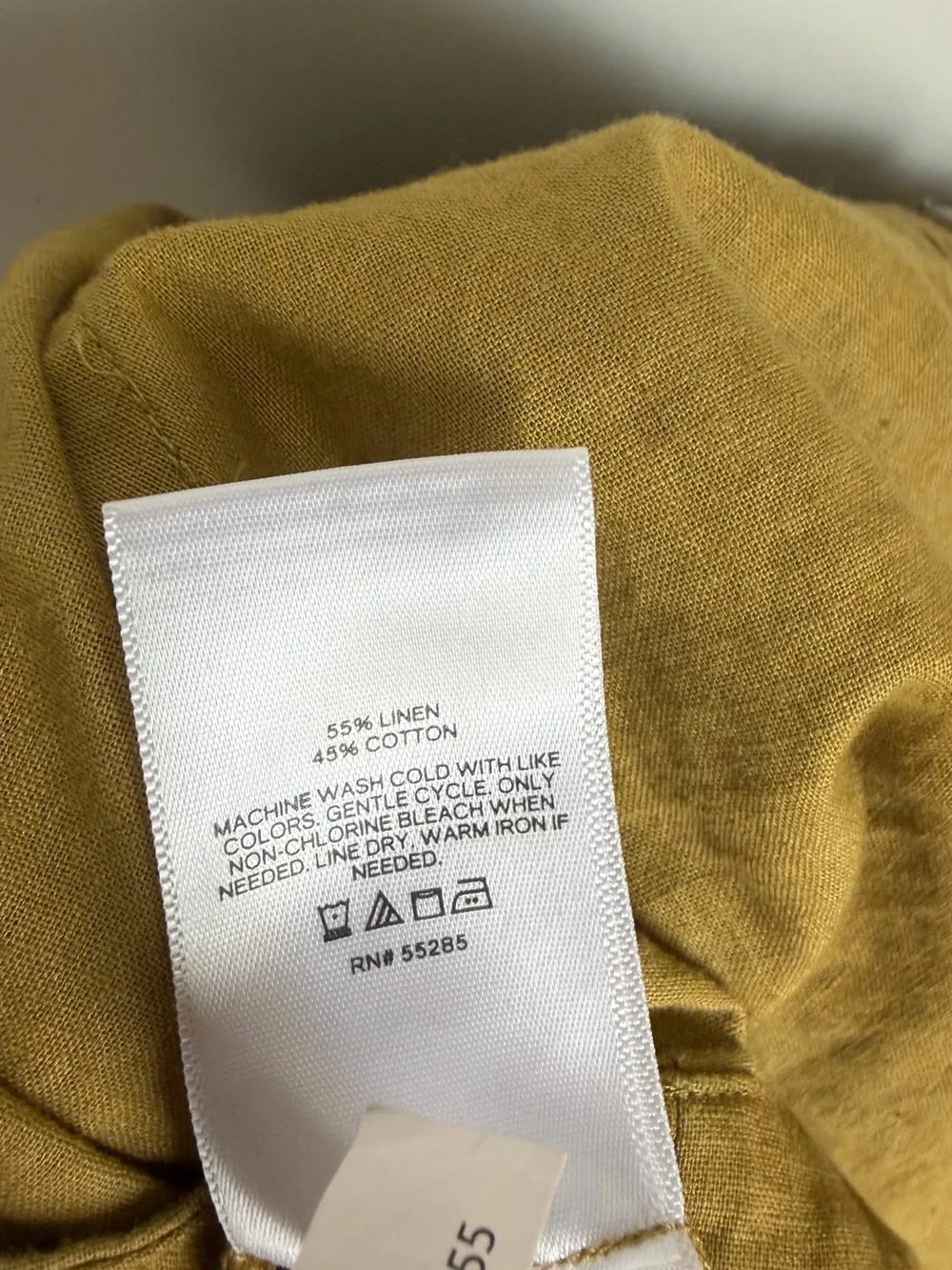 Express Green Cropped Linen-Blend Tank